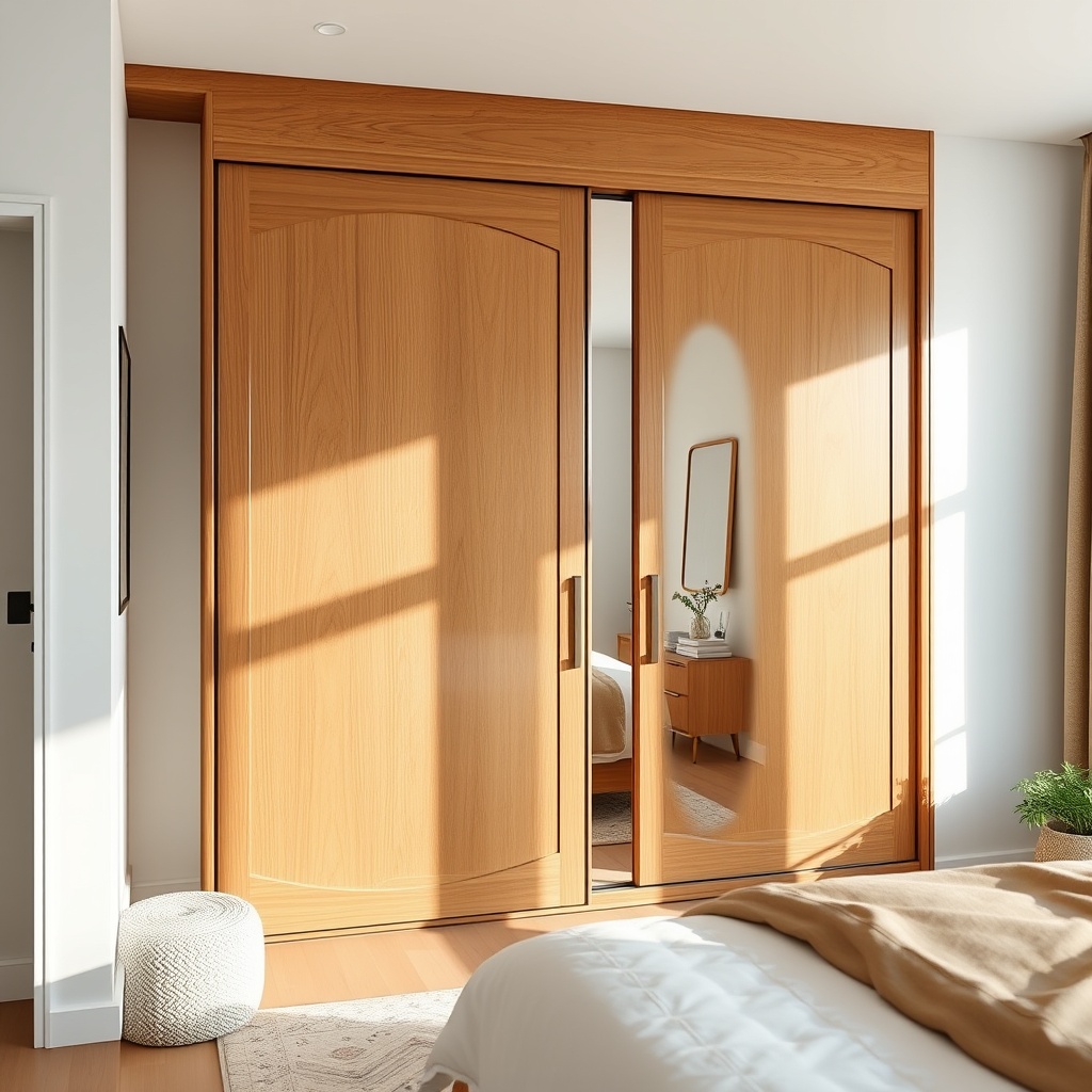 Szafa przesuwna 120 cm / 150 cm kolor wenge z lustrem, mebel