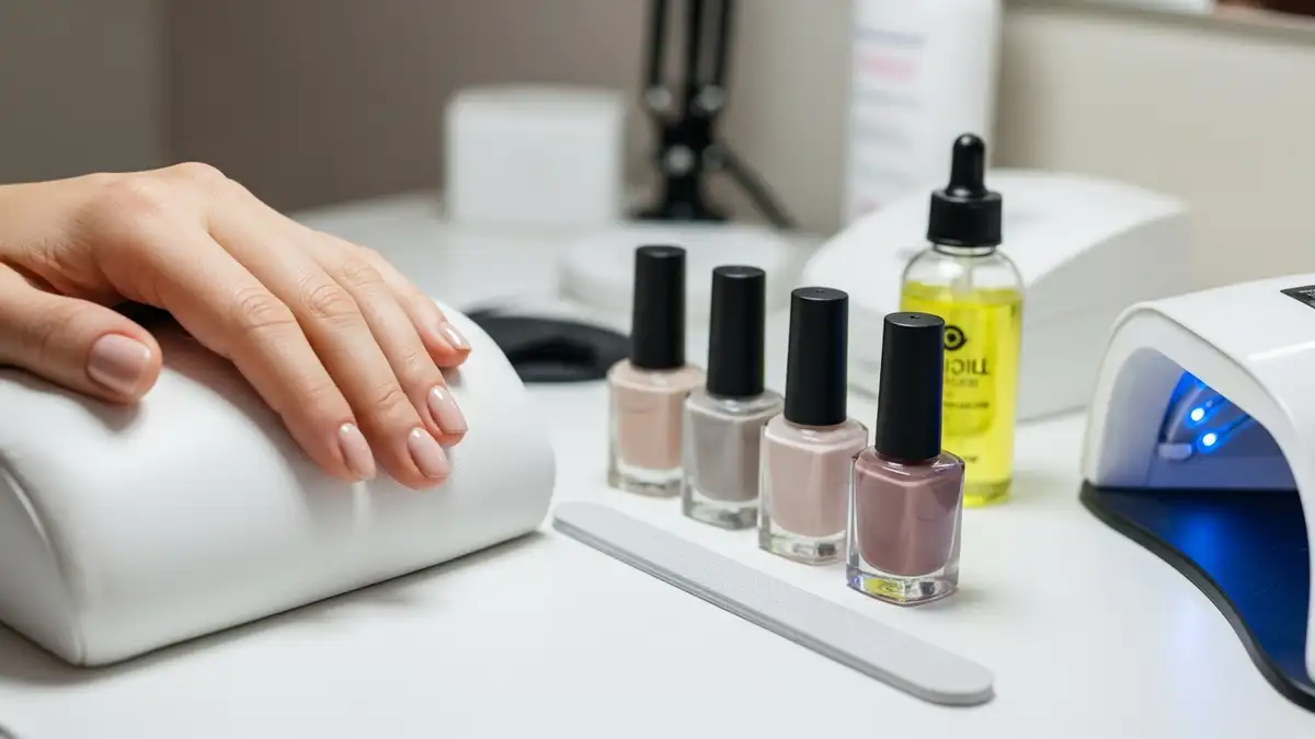 Paznokcie lip gloss - subtelny manicure do pracy - hero image